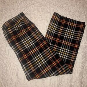 Zara Hugh Waisted Plaid Pants